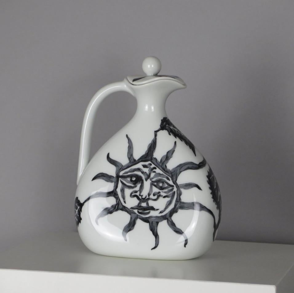 Porcelain Carafe by Jean Lurçat In Good Condition For Sale In Pittsburgh, PA