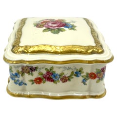 Porcelain Casket Jewellery Box, Rosenthal Chippendale, Germany, 1942