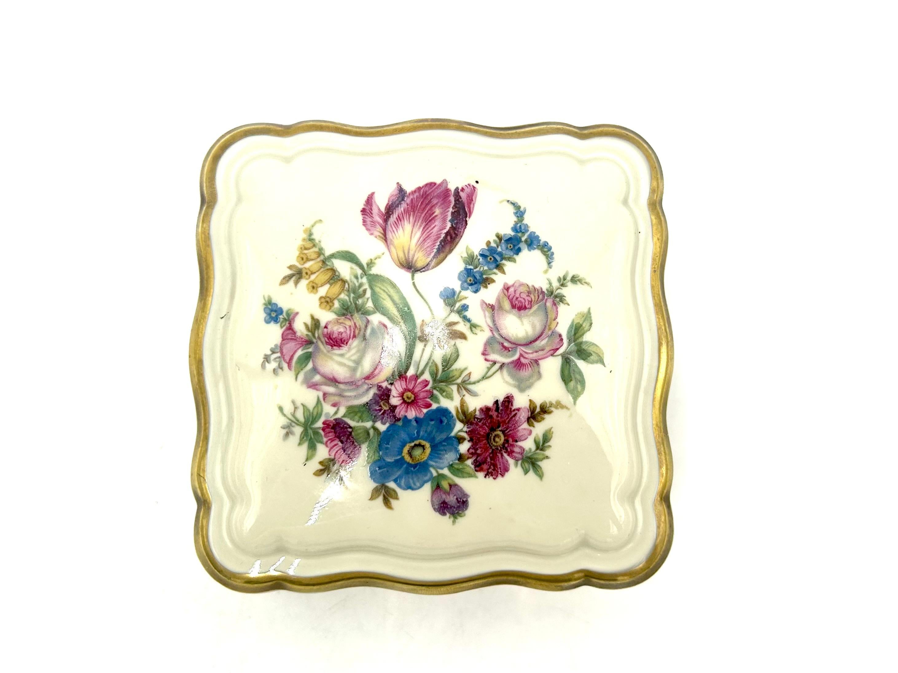 Porcelain Casket Jewellery Box, Rosenthal Chippendale, Germany, 1943-1948 In Good Condition In Chorzów, PL