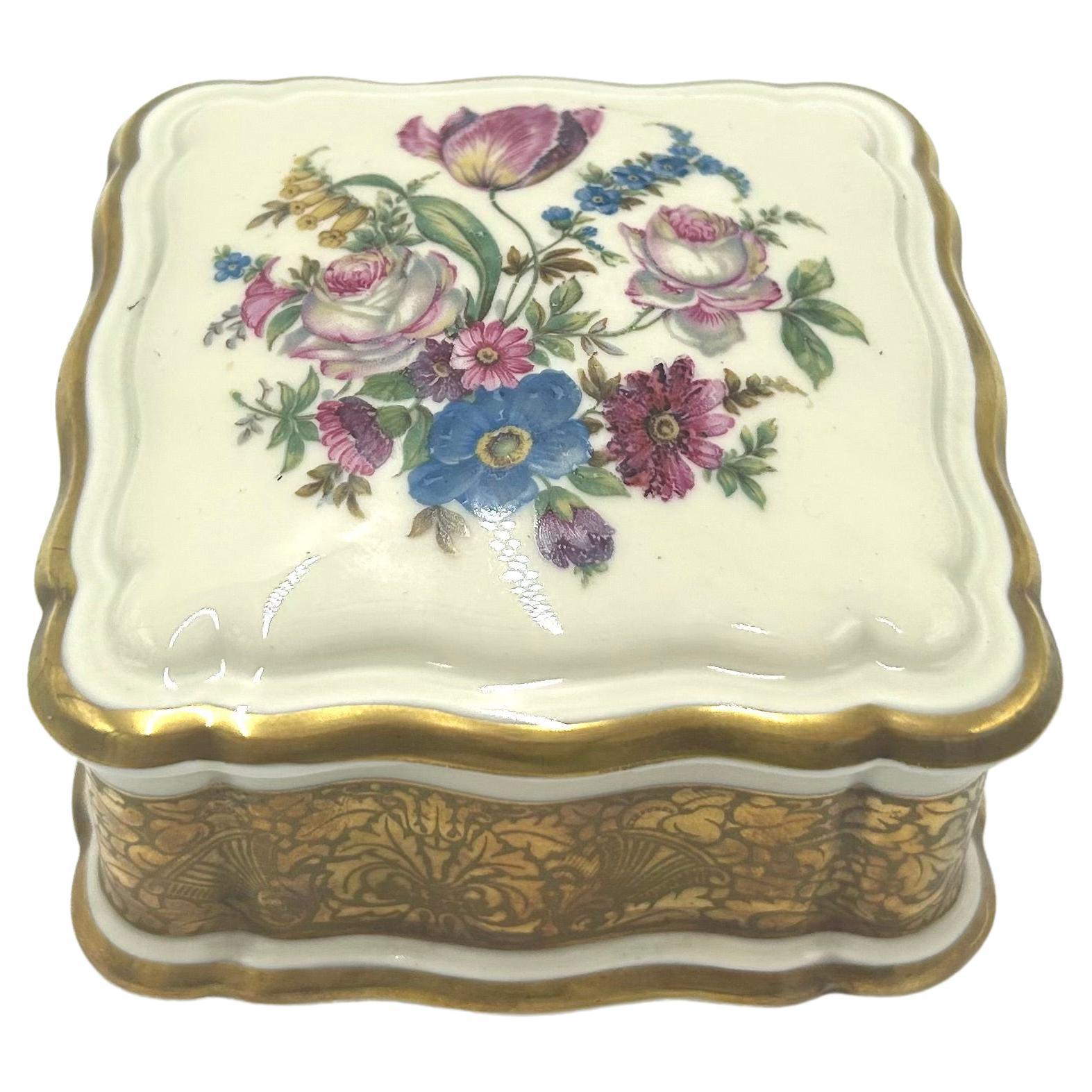 Porcelain Casket Jewellery Box, Rosenthal Chippendale, Germany, 1943-1948