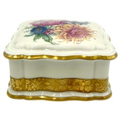 Porcelain Casket Jewellery Box, Rosenthal Chippendale, Germany, 1952