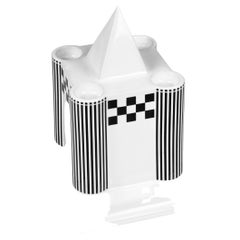 Retro Porcelain Castle Candle Holder by Heide Warlamis, Austria 1980s