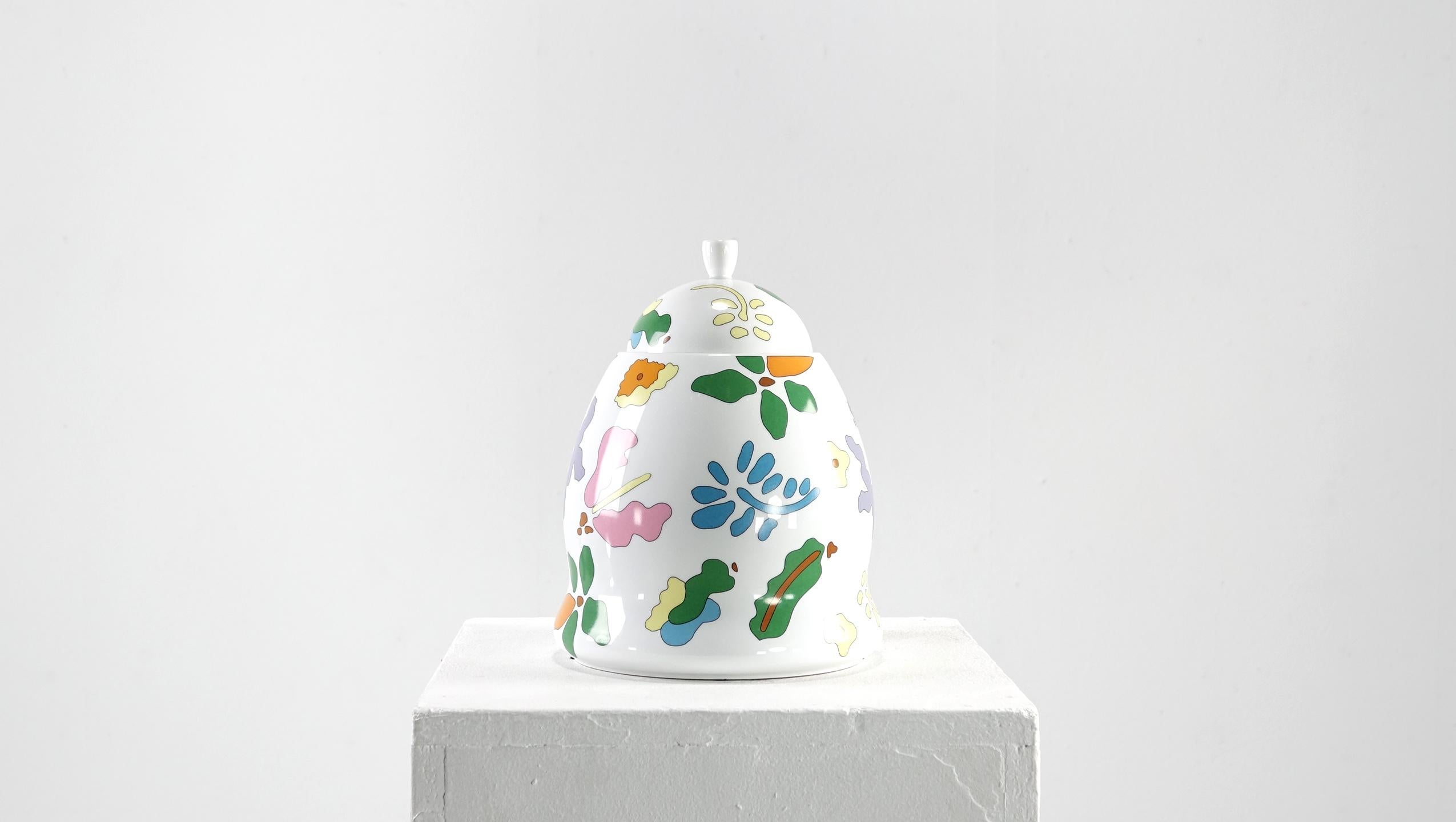 Post-Modern Porcelain Centerpiece Alessi Tendentse Design Nathalie du Pasquier & G. Sowden
