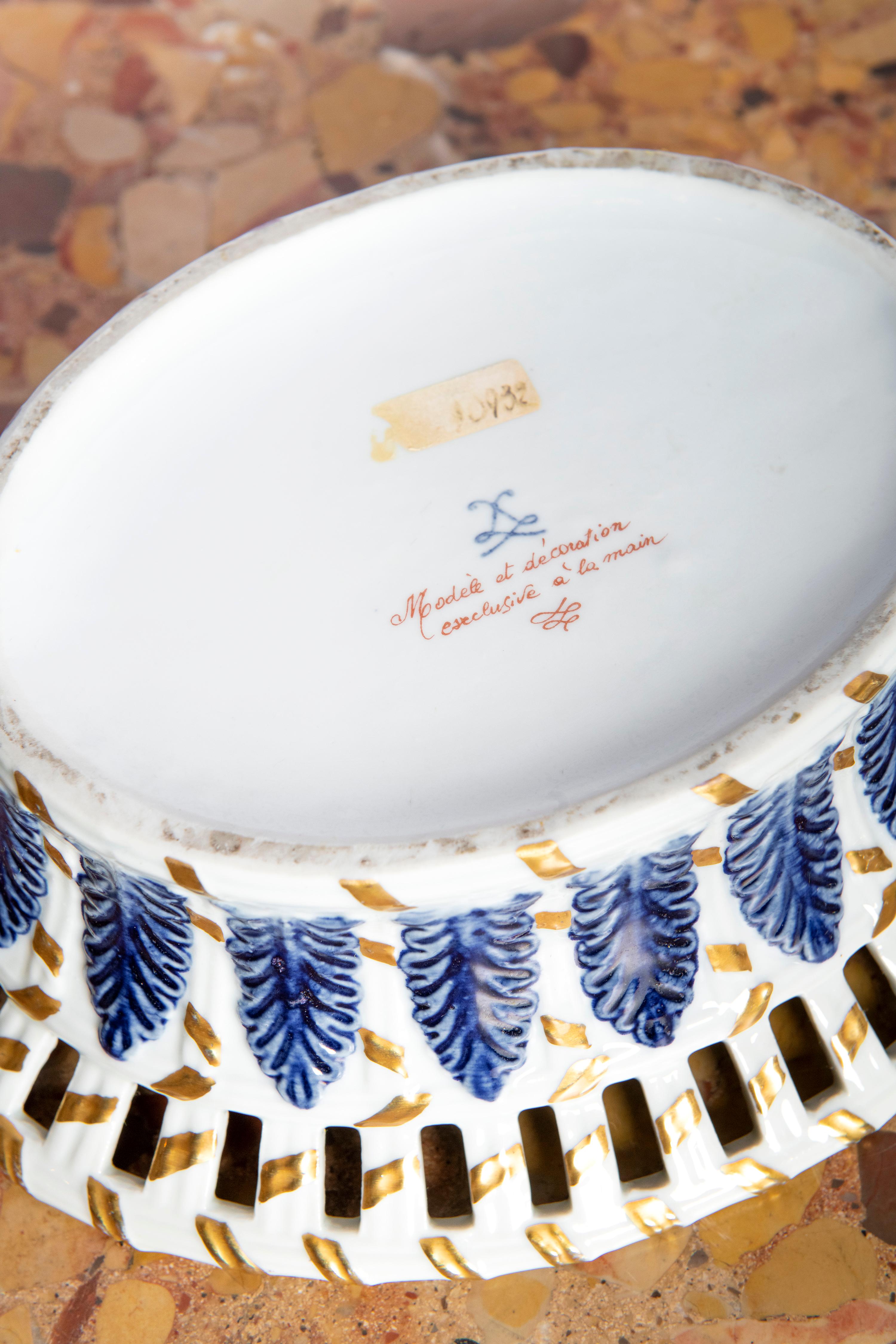French Porcelain Box Signed Sèvres, France, Late 19th Century