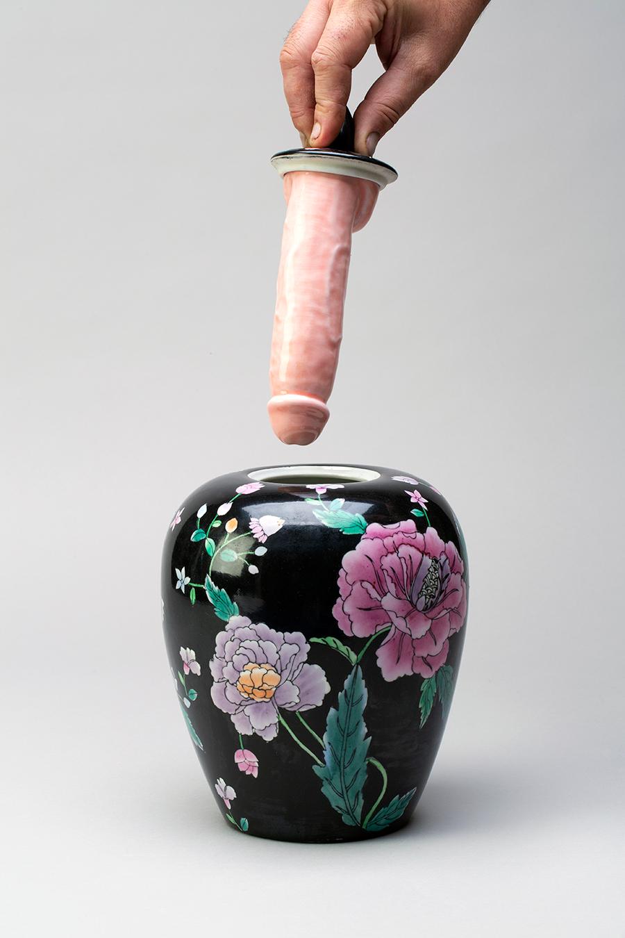 Italian Porcelain & Ceramic Sculptural Vase Italy Contemporary, 21st Century