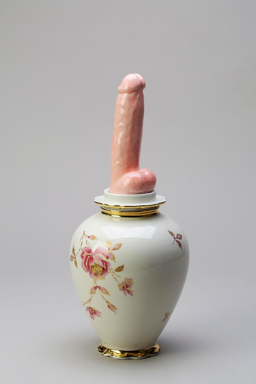 Porcelain & Ceramic Sculptural Vase Italy Contemporary, 21st Century 1