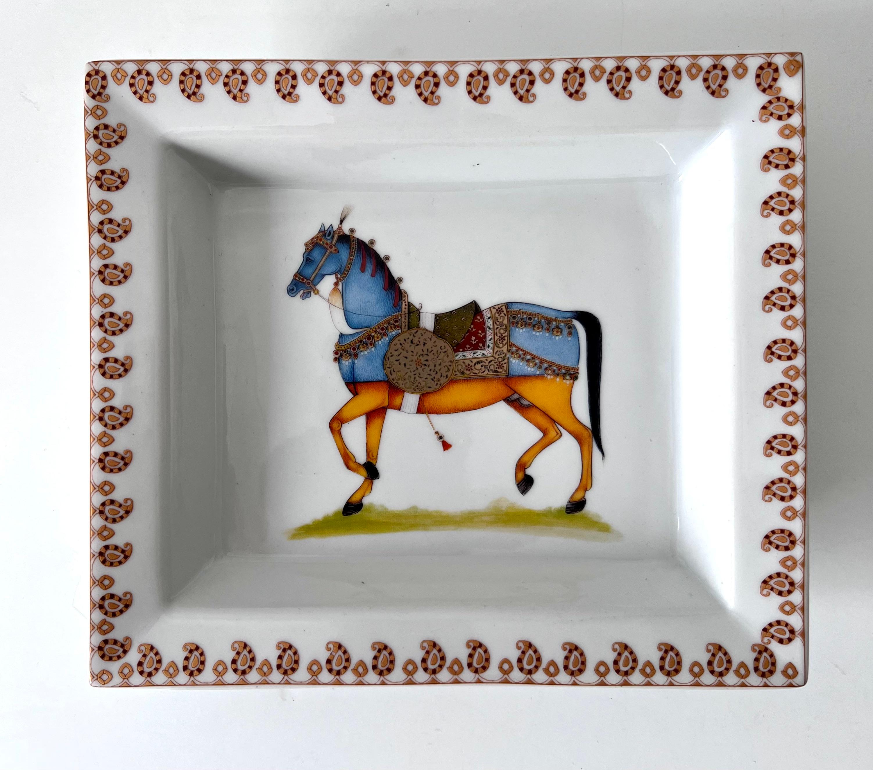 Acquired in Paris, France, a wonderful porcelain Change tray. A compliment to any cocktail table, side table or entry table... perfectly lovely as a stand alone decorative piece, however could be used for serving nuts or candy and also a nice
