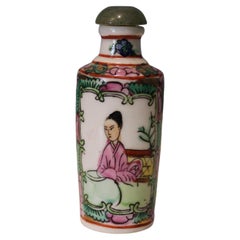 Botella de rapé china de porcelana