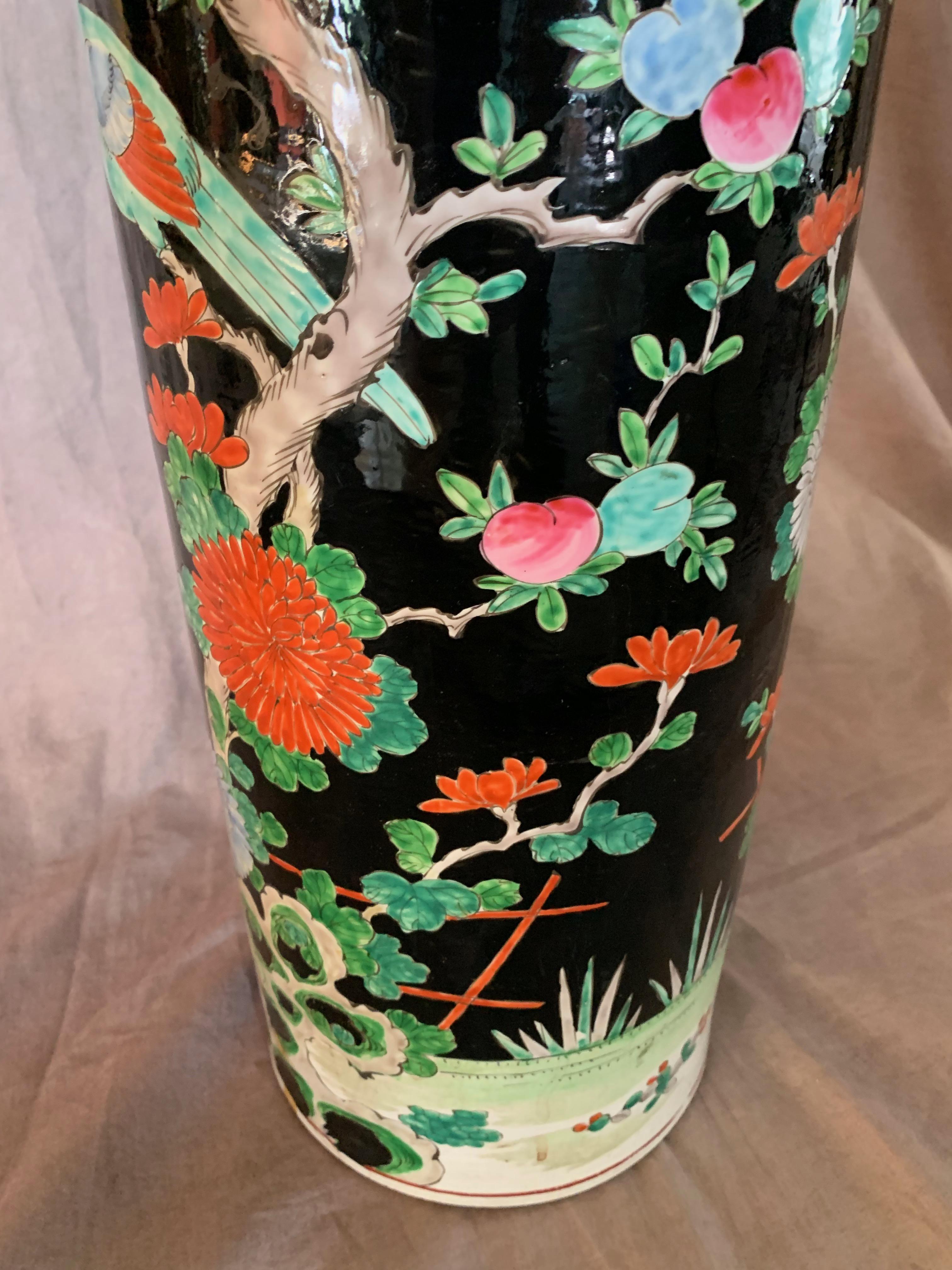 Chinese Export Porcelain Chinese Umbrella Stand Vase