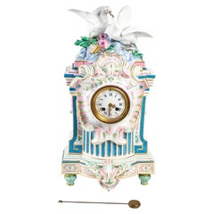 Porcelain Clock of the Beginning of the Xxth Century