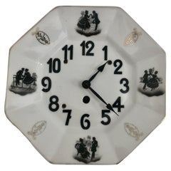 Porcelain Clock Rokoko Style, Germany