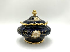 Porcelain Cobalt Sweets Box-Casket, Rosenthal Pompadour, 1935