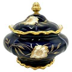 Porcelain Cobalt Sweets Box-Casket, Rosenthal Pompadour, 1935