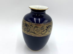 Porcelain Cobalt Vase, Echt Kobalt, KPM Bavaria, Germany