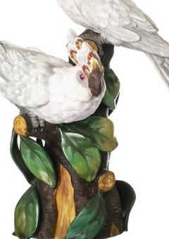 Porcelain - Cockatoo sculptural group - Vista Alegre
