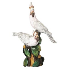 Porcelain - Cockatoo sculptural group - Vista Alegre