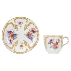 Porcelain Coffee Cup and Saucer, Germany, Berlin, by KPM, 1905
