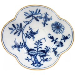 Porcelain coffee cup and saucer "Blue Onion", Meissen, Germany