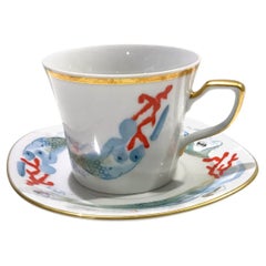 Porcelain Coffee Cup and Saucer "Sirenas" Designed by Dalí, N°520/1000