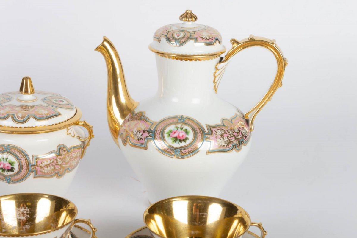 Napoleon III Porcelain Coffee or Tea Set