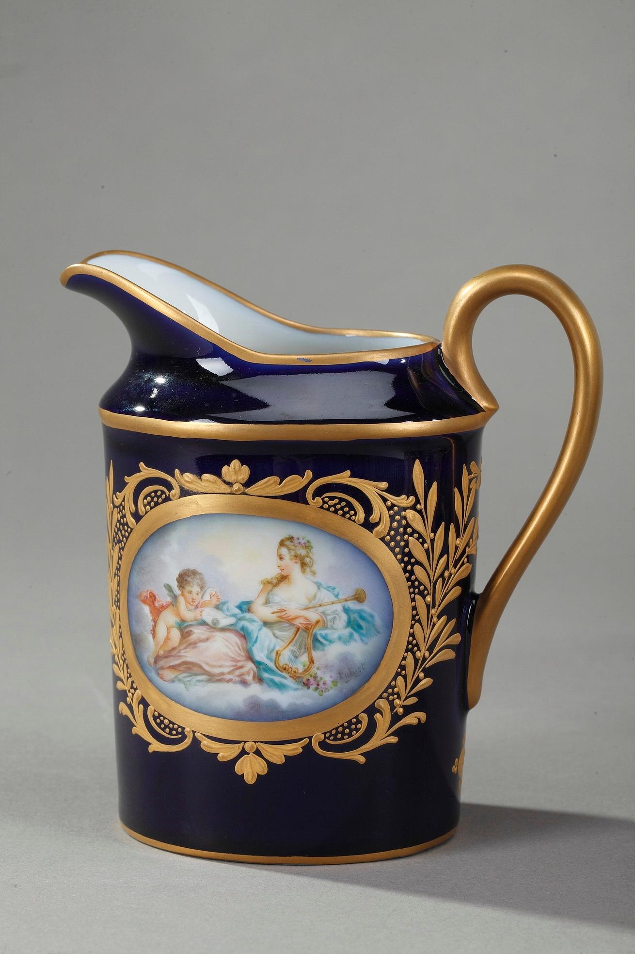 Porcelain Coffee Service with Mythological Scenes in Sevres Taste 3