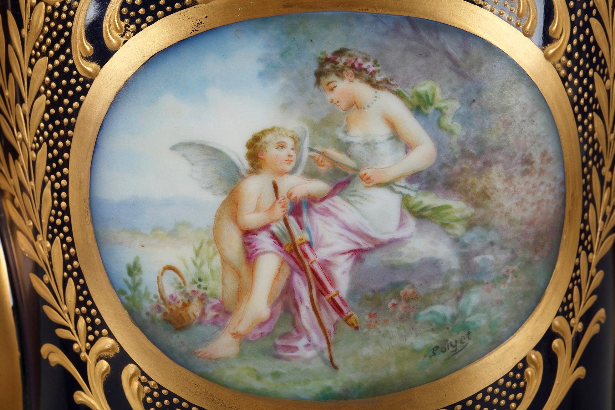 Porcelain Coffee Service with Mythological Scenes in Sevres Taste 8