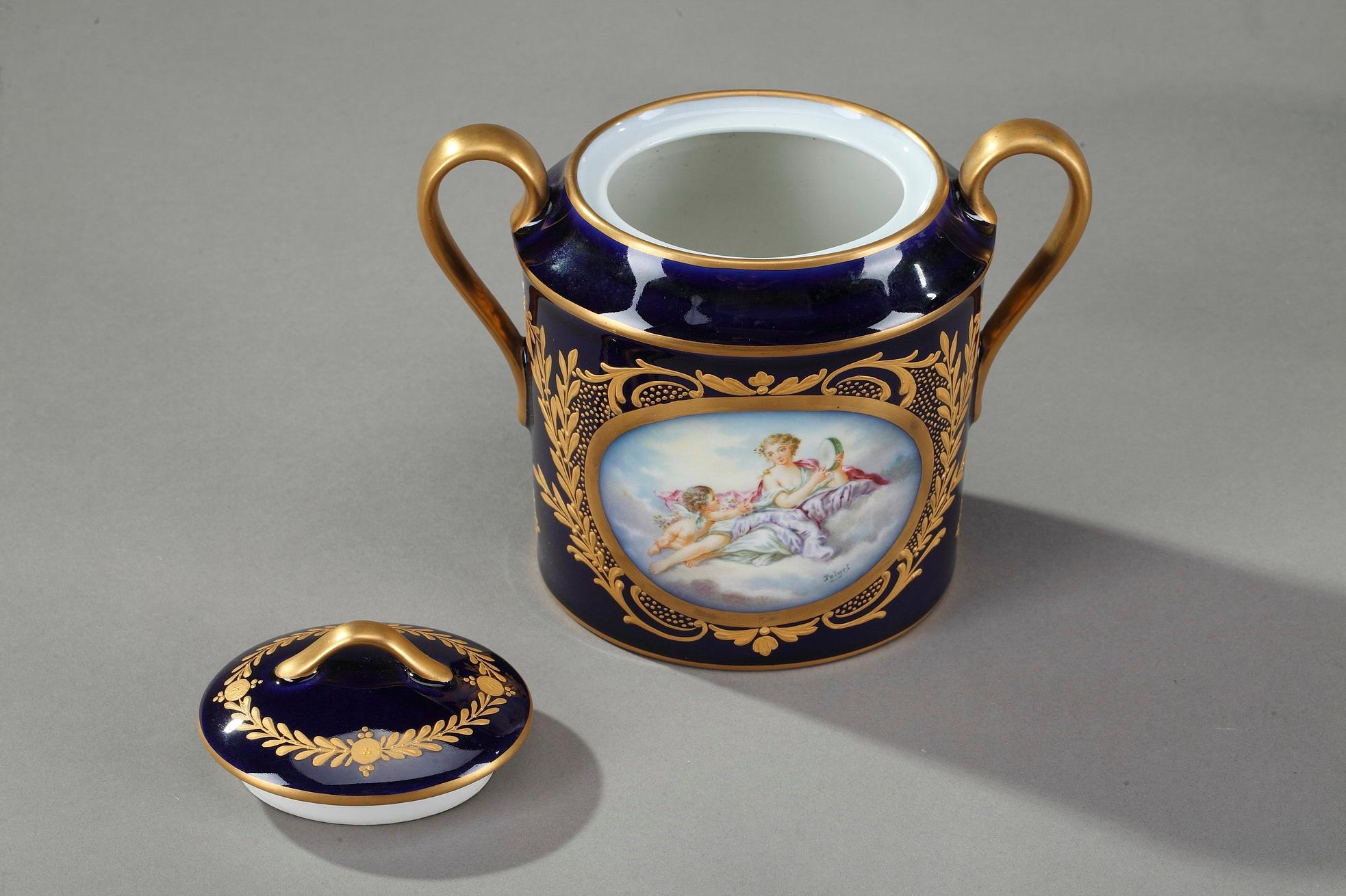 Porcelain Coffee Service with Mythological Scenes in Sevres Taste 9
