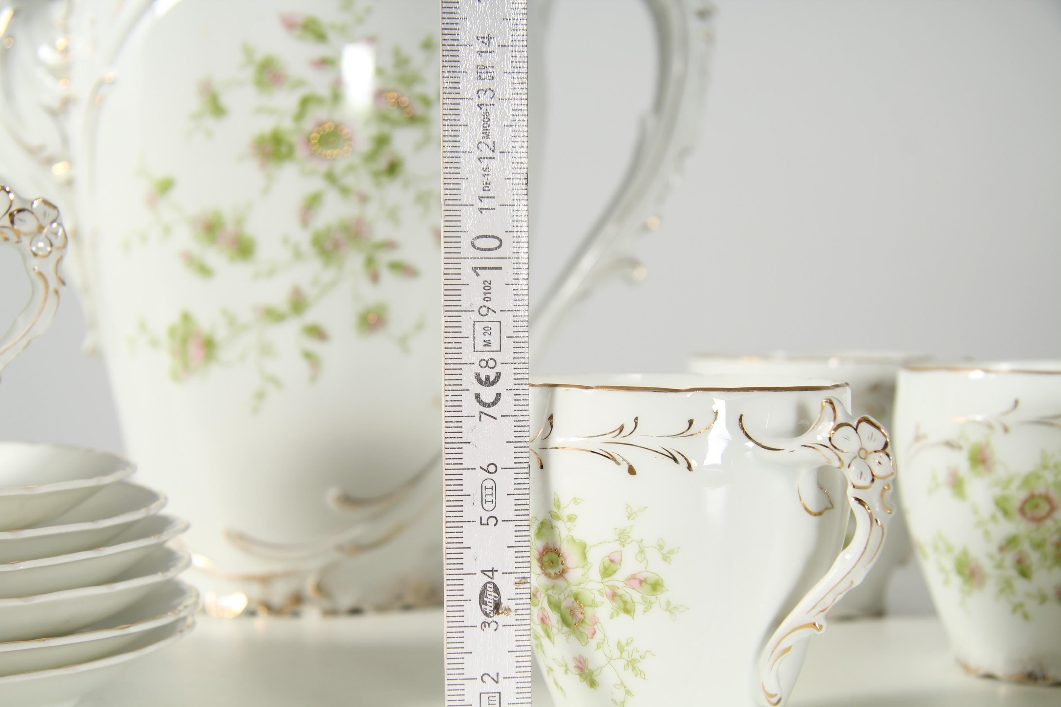Juego de café de porcelana para 6 personas de Jaeger, Thomas & Co. en venta 7