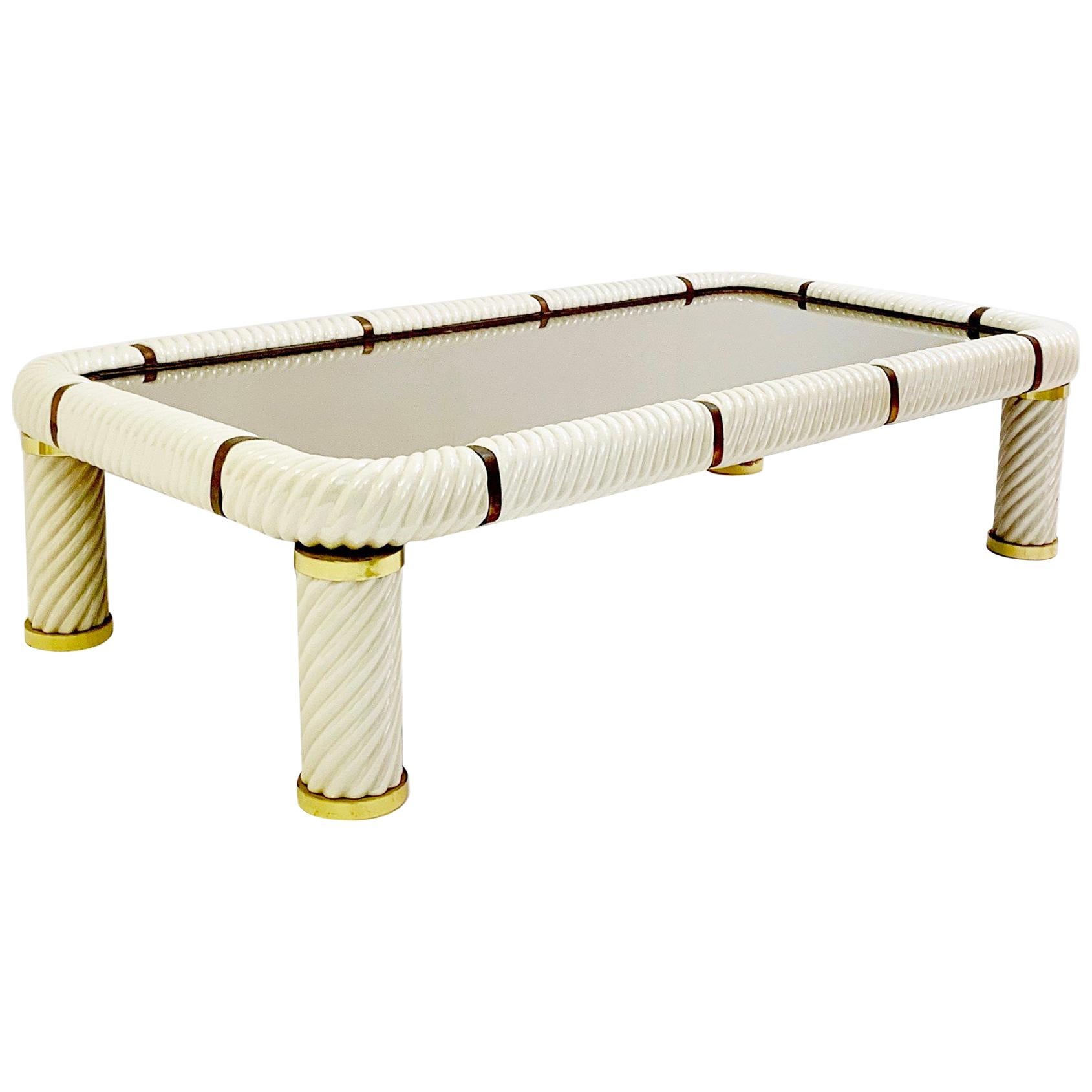Porcelain Coffee Table by Tommaso Barbi, Italy, 1970s
