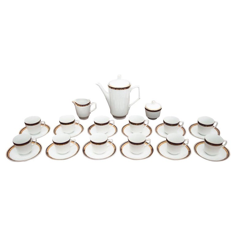 Porcelain Coffee / Tea Service by Wałbrzych, Poland at 1stDibs | walbrzych  tea set, walbrzych porcelain, walbrzych china tea set