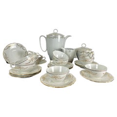 Antique French porcelain Coffee / Tea Service for 10 People
