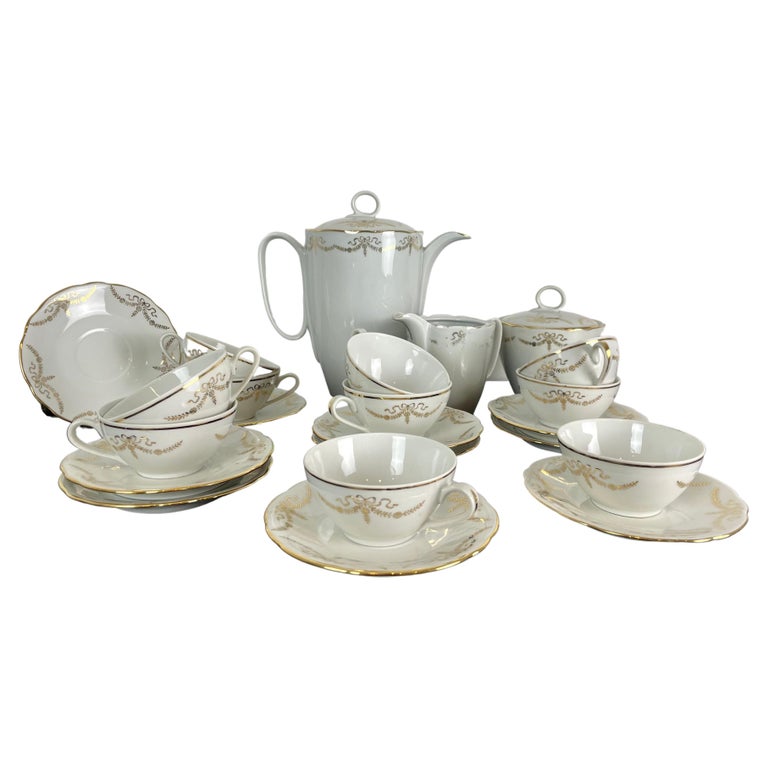 Shelley "Dainty White" Porcelain Coffee Service, 1926-1940 at 1stDibs
