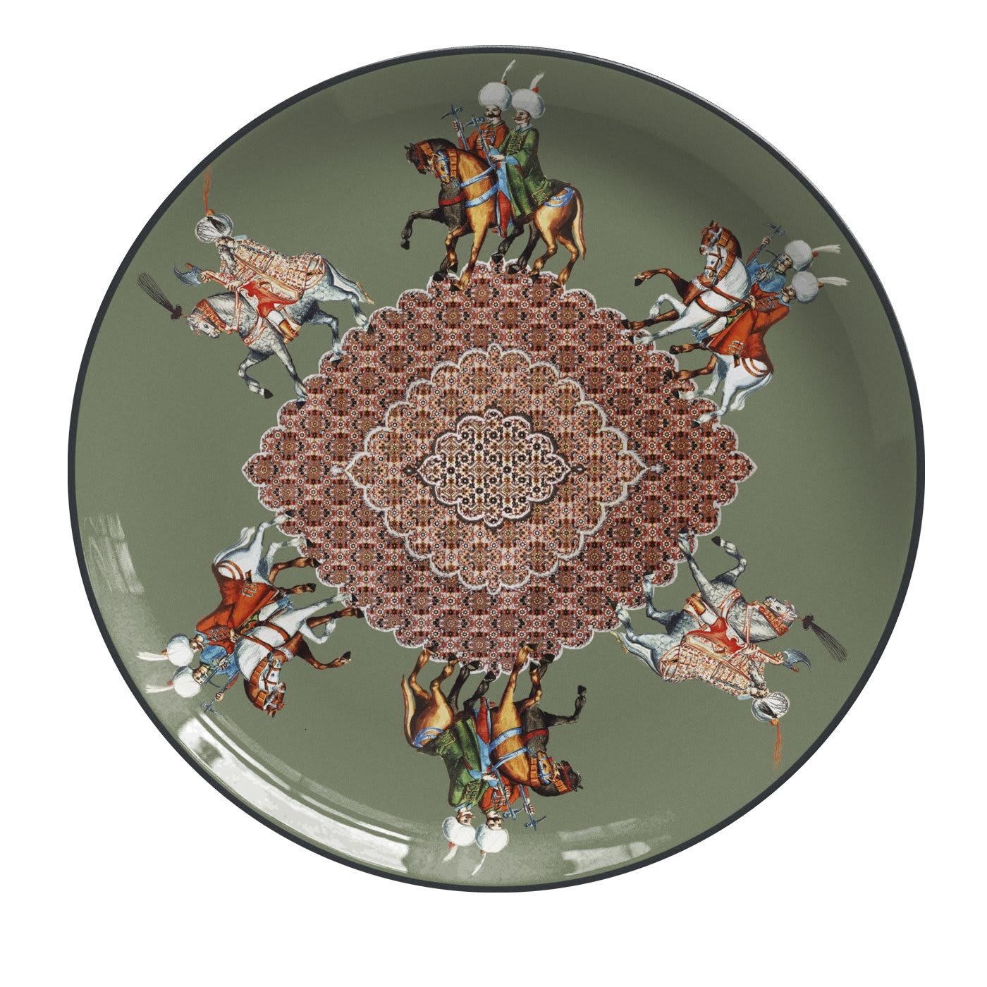 Porcelain Constantinople 12 Plate For Sale 5