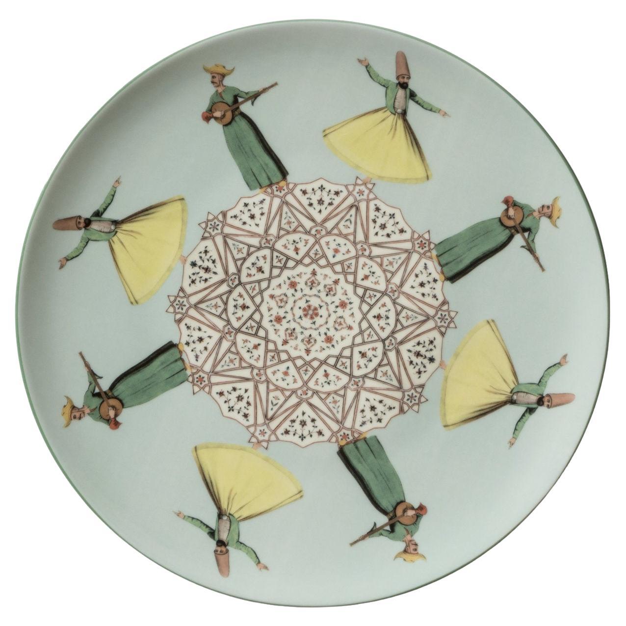 Piatto in porcellana Constantinople 2 di Les Ottomans
