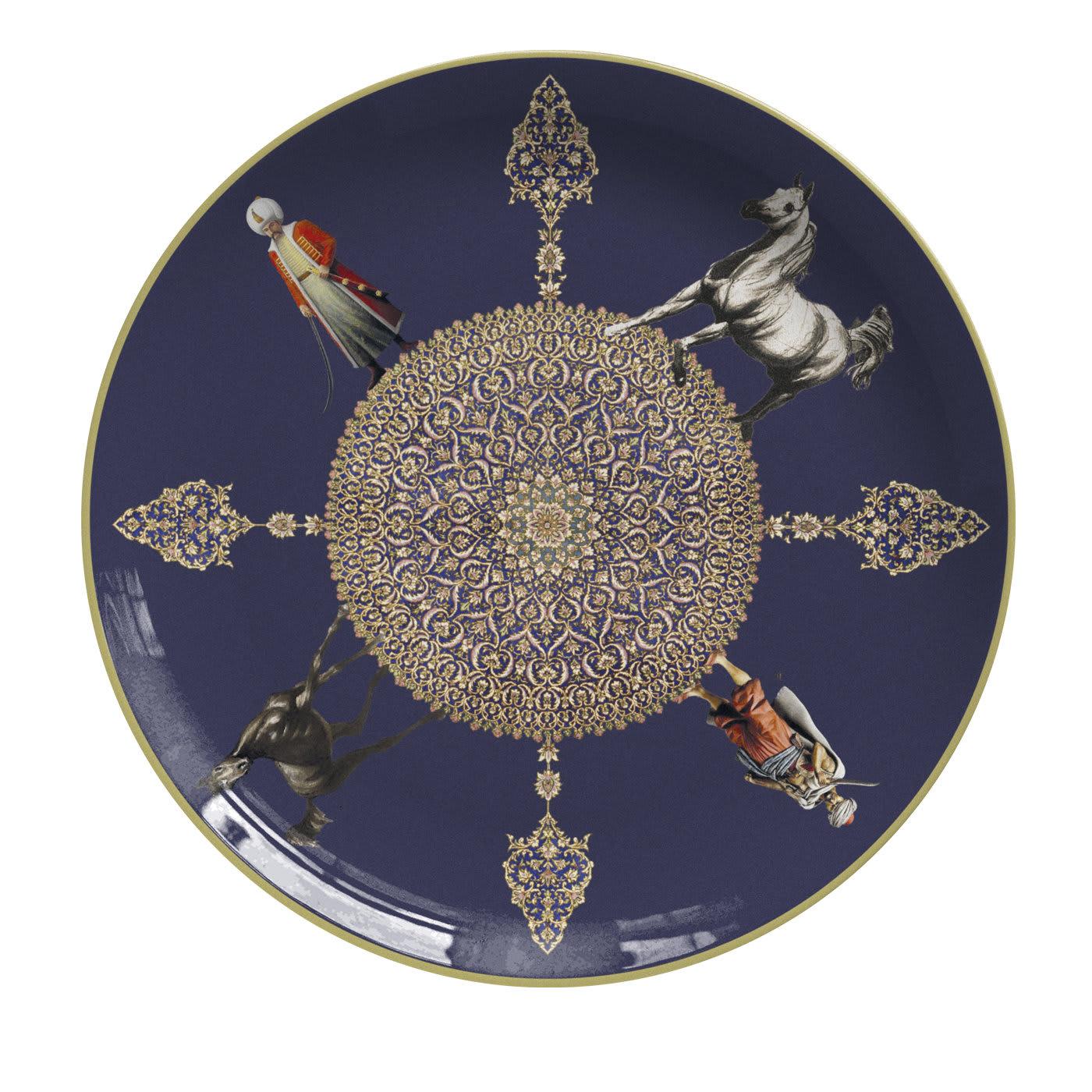 italien Porcelaine Constantinople 7 Assiette en vente