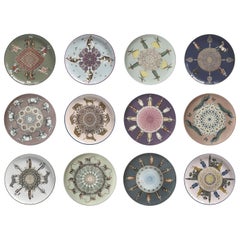 Porcelain Constantinople Set of 12 Dessert Plates