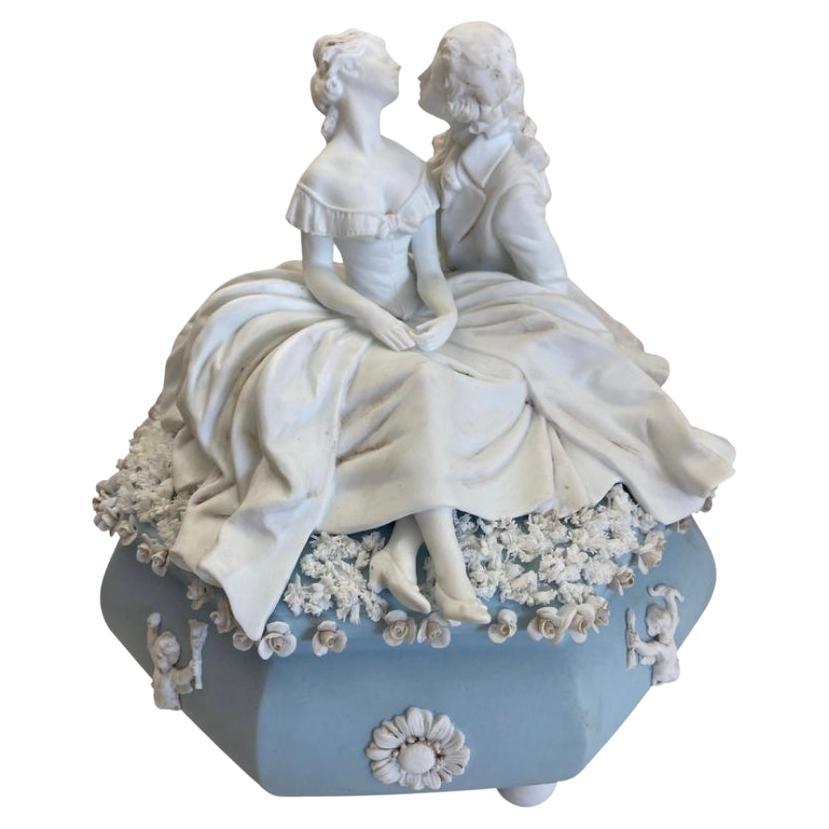 Porcelain Cookie Jar, Italy, 1980s For Sale