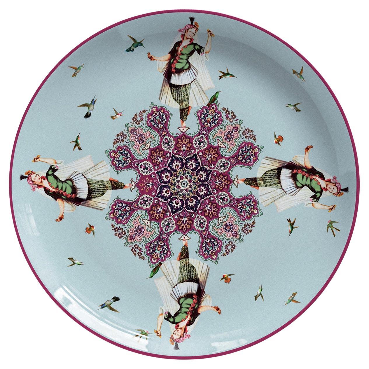Set di 2 piatti da dessert in porcellana Costantinople 11 di Les Ottomans