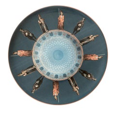 Porcelain Costantinople 6 Set of 2 Dessert Plates by Les Ottomans