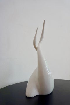 Porcelain Cranes Sculpture by Jaroslav Ježek for Royal Dux Porcelain, 1960s