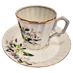 Porcelain cup and saucer – Kusnezow (Kuznetsov) Manufactory 1900