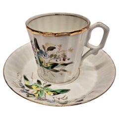 Porcelain cup and saucer – Kusnezow (Kuznetsov) Manufactory 1900