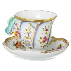 Porcelain - Cup and saucer - Sevres