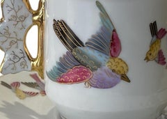 Porcelain - Cup and saucer - Vista Alegre blue - 19th century