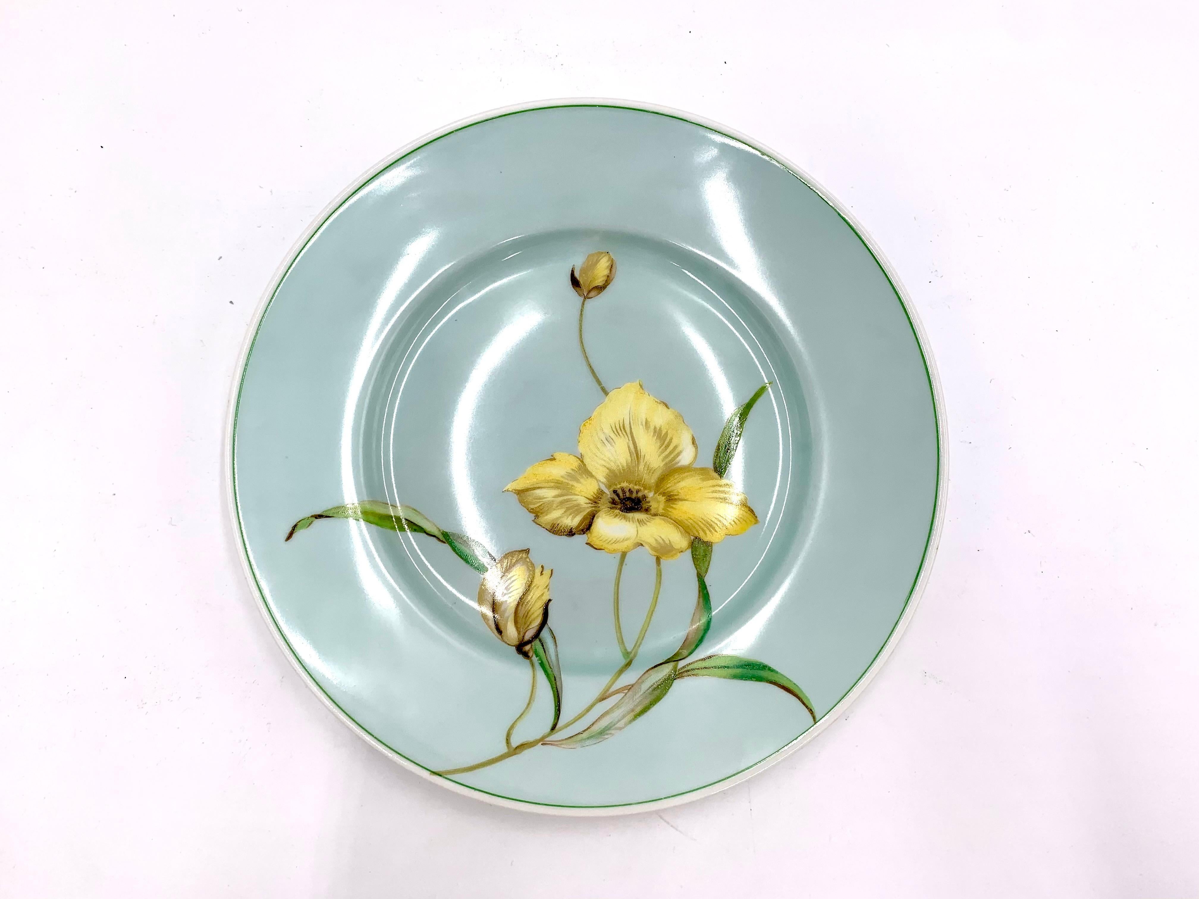 Porcelain Cup with Daffodil Rosenthal, Breakfast Set, Germany 3