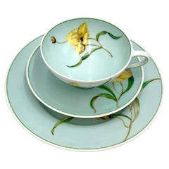 Porcelain Cup with Daffodil Rosenthal, Breakfast Set, Germany