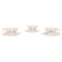 Porcelain Cups and Saucers from Bavaria