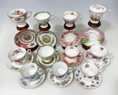 Porcelain cups and saucers from Royal Albert