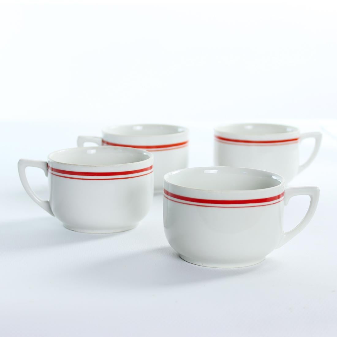 Adam Style Porcelain Cups, Czechoslovakia 1960s, Set of 4 For Sale
