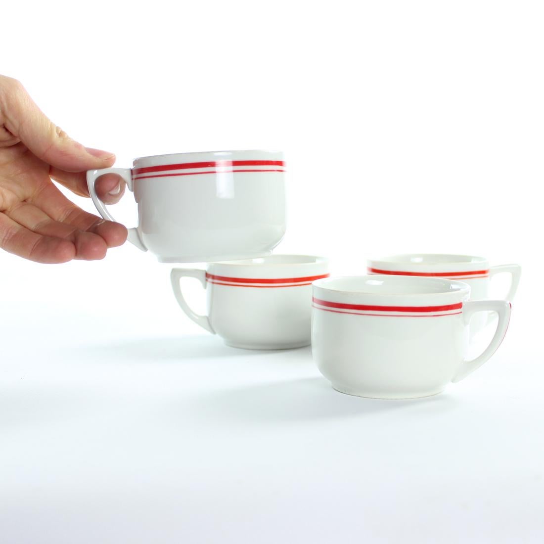 Porcelain Cups, Czechoslovakia 1960s, Set of 4 For Sale 1